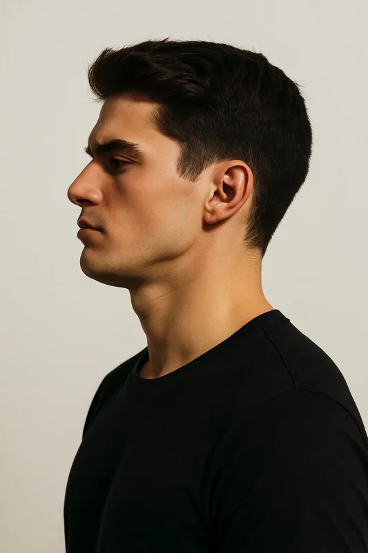 Chin tucks facial routine